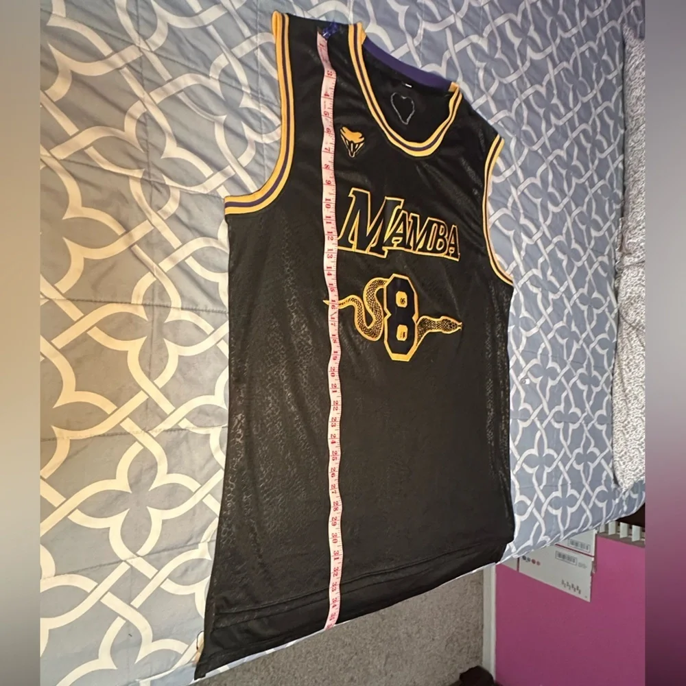 Kobe Bryant Los Angeles Lakers Black Mamba Novelty Jersey – Men’s XXXLarge 🐍💜💛 - Picture 8 of 8